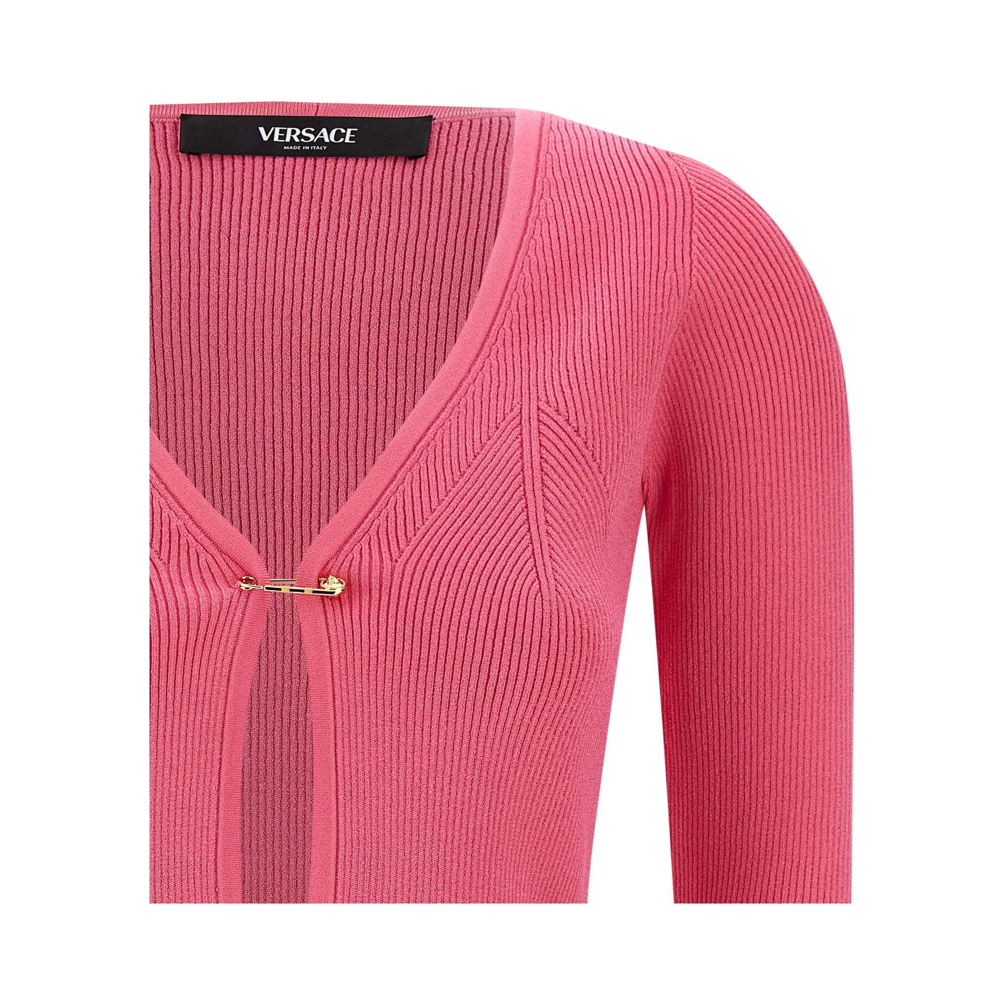 Fuchsia Viscose Cardigan