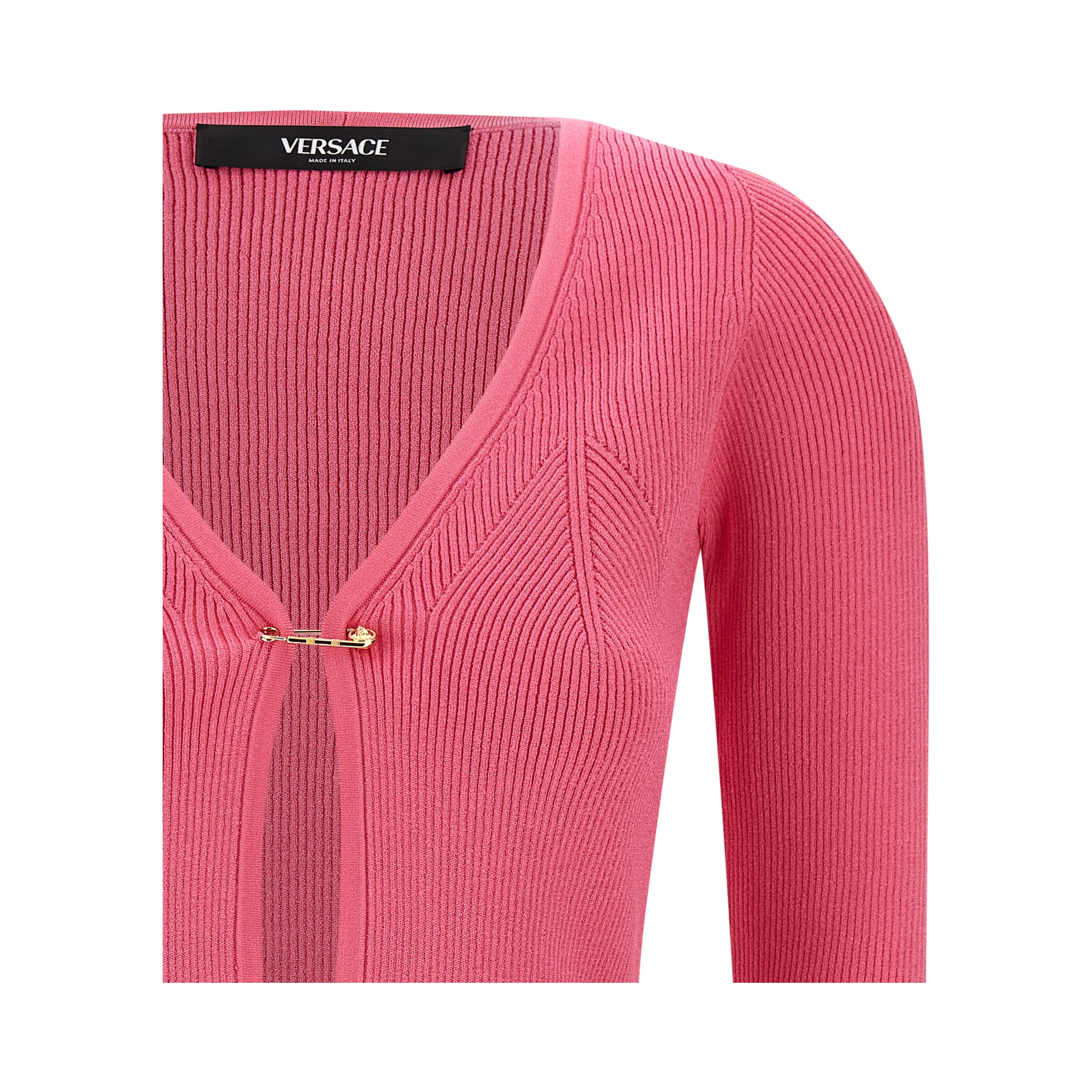 Fuchsia Viscose Cardigan