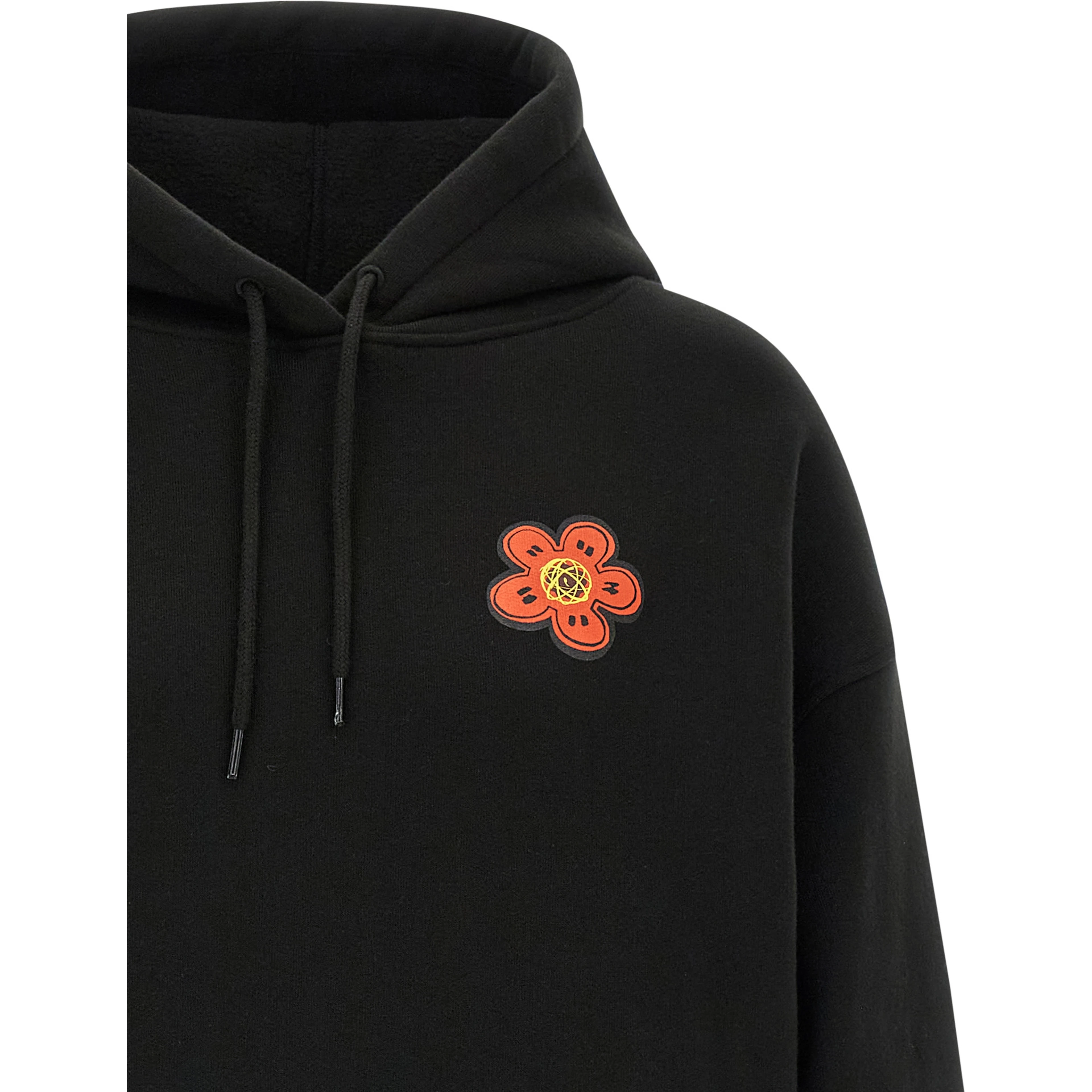 Black Cotton Hoodie