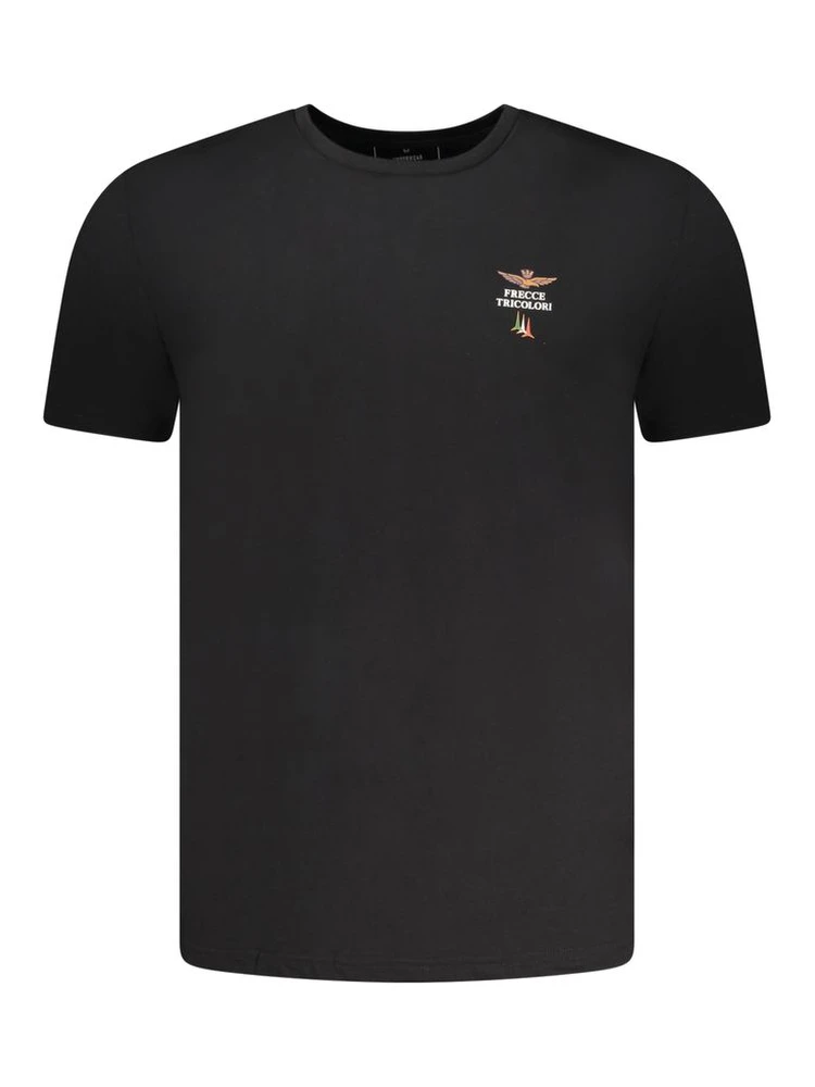 Black Cotton Men's T-Shirt