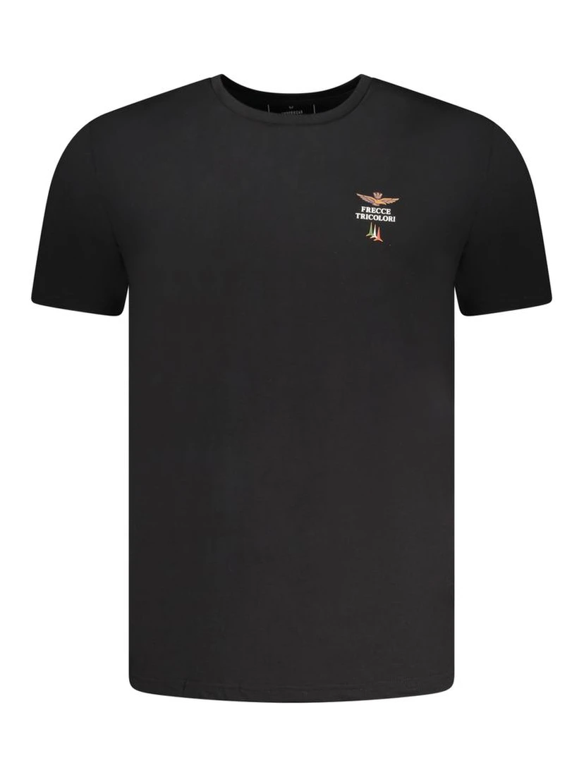 Black Cotton Men's T-Shirt