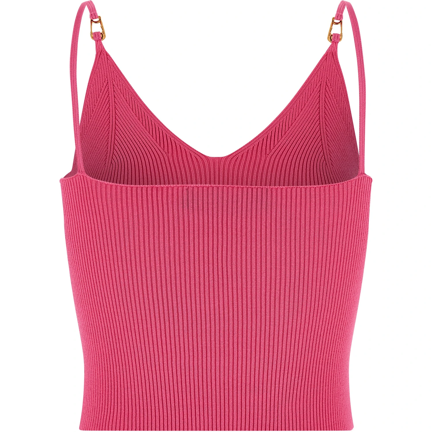 Fuchsia Viscose Sleeveles T-Shirt