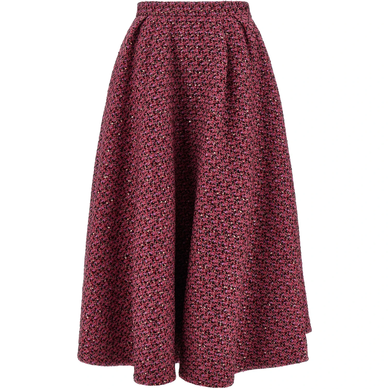 Multicolor Polyamide Midi Skirt