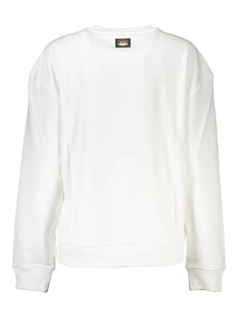 Bianco Cotton Women Sweatshirt