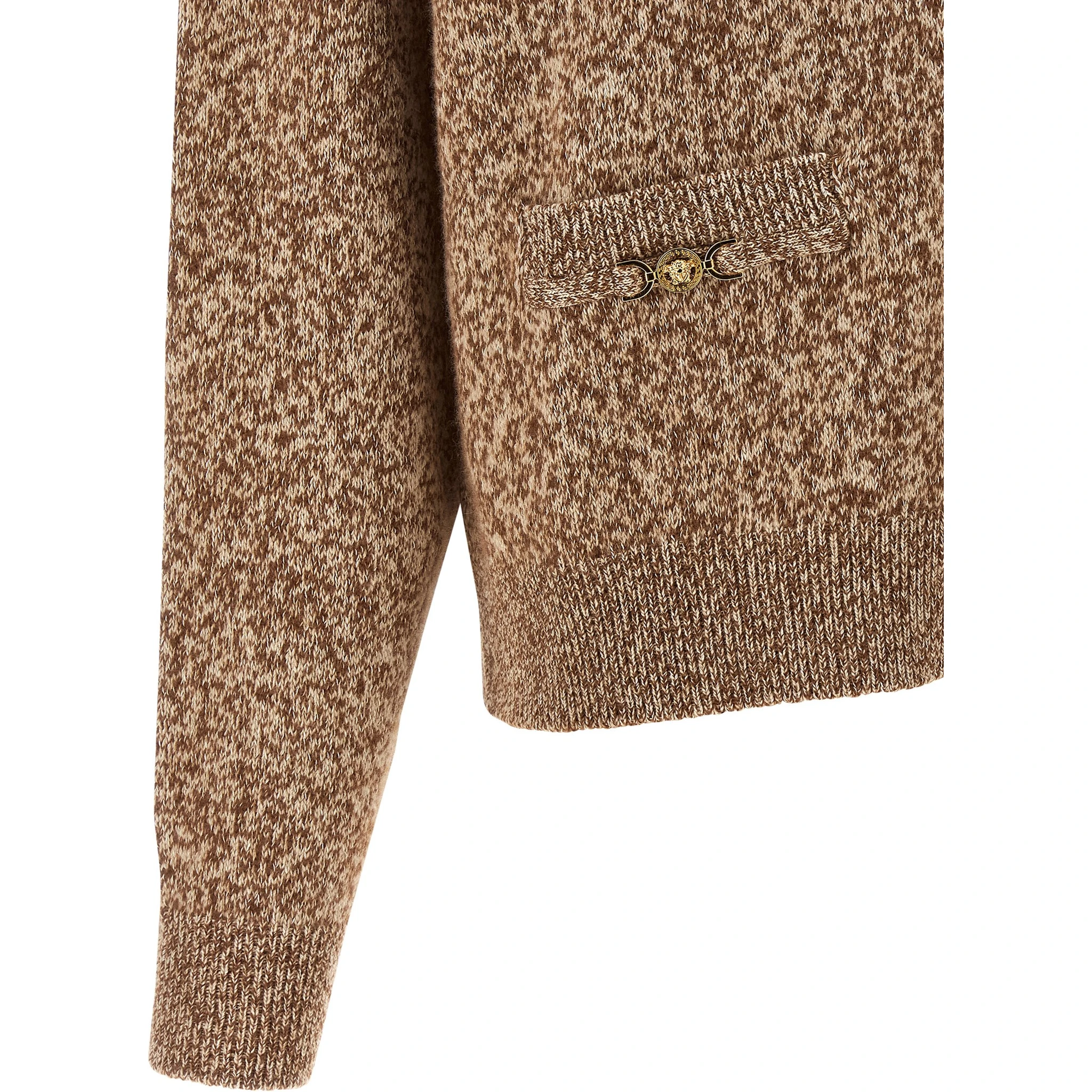 Beige Virgin Wool Cardigan