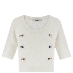 White Wool Cardigan