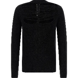 Black Wool Cardigan