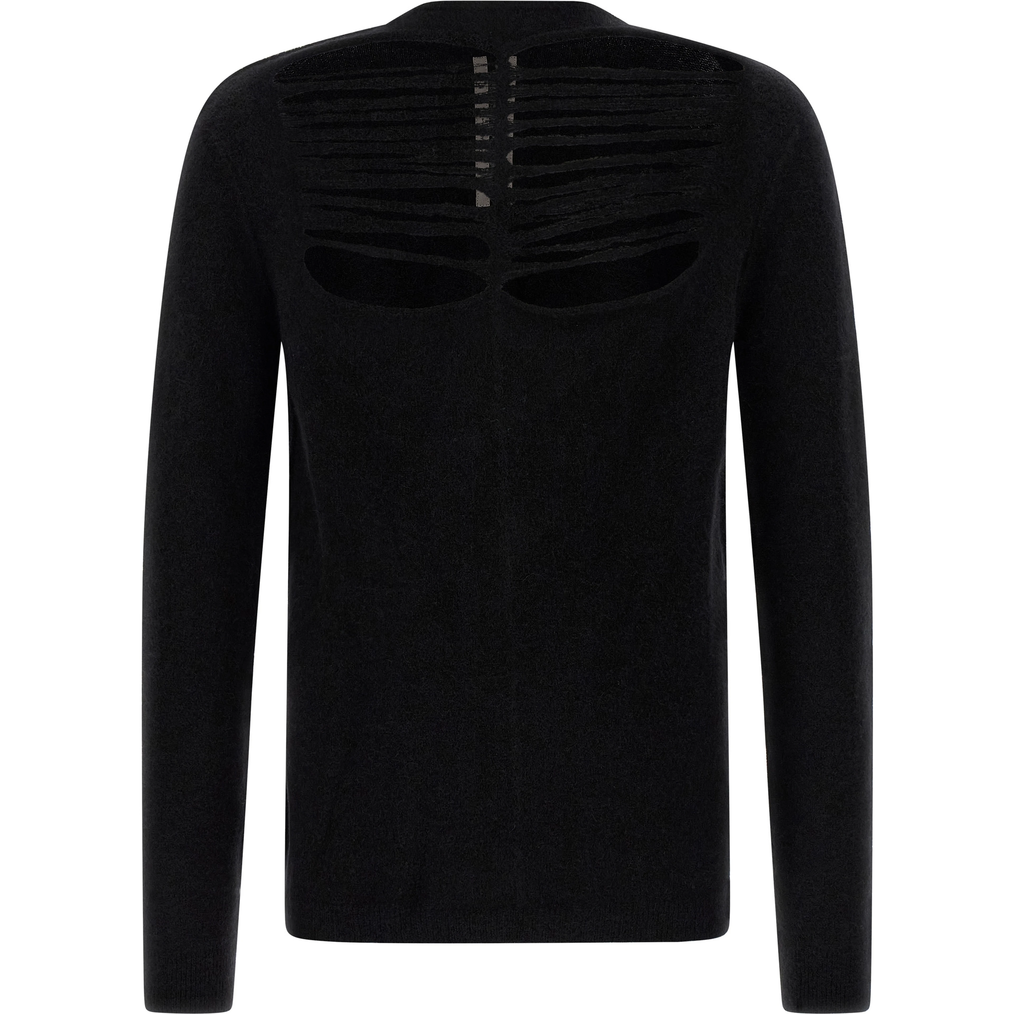 Black Wool Cardigan