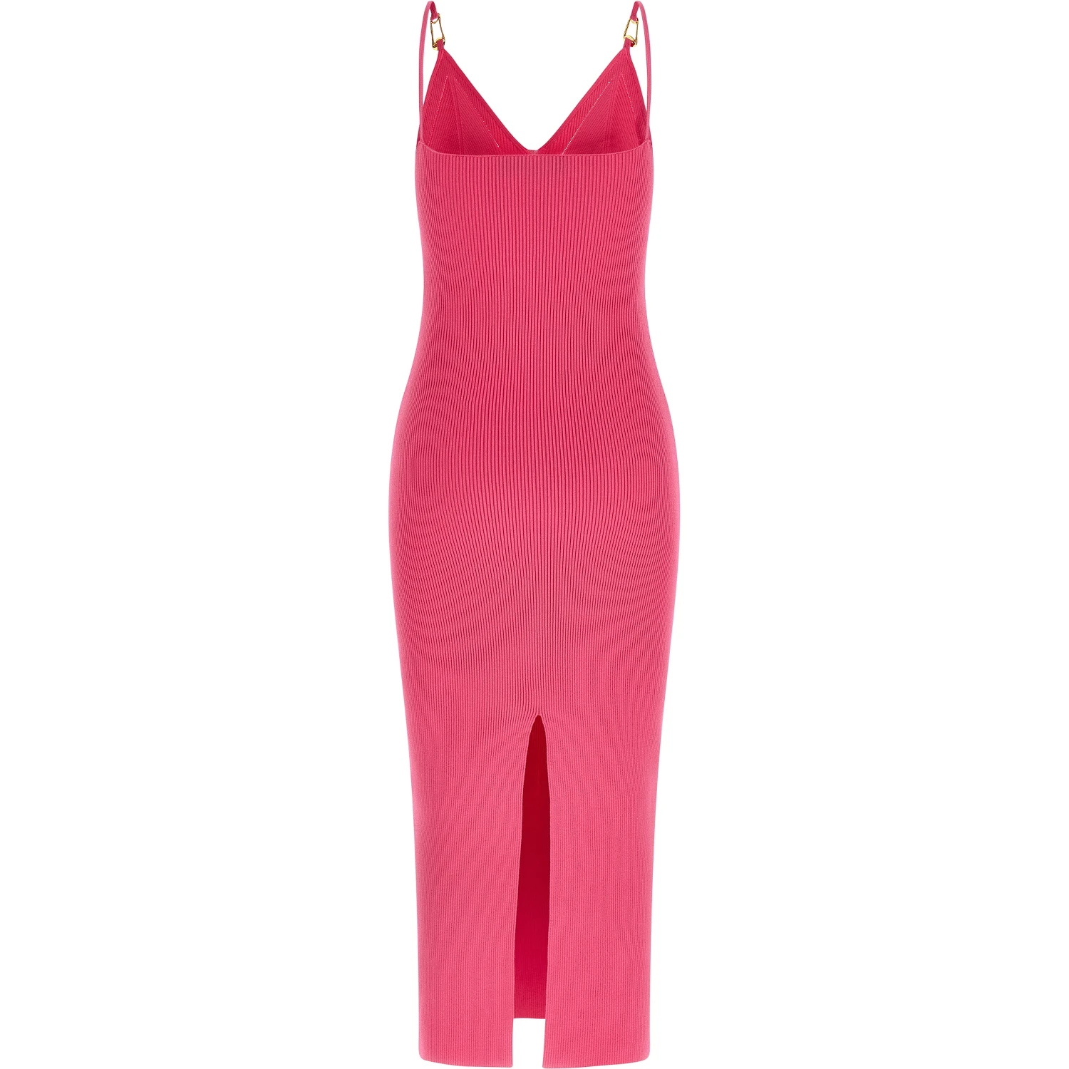 Fuchsia Viscose Midi Dress