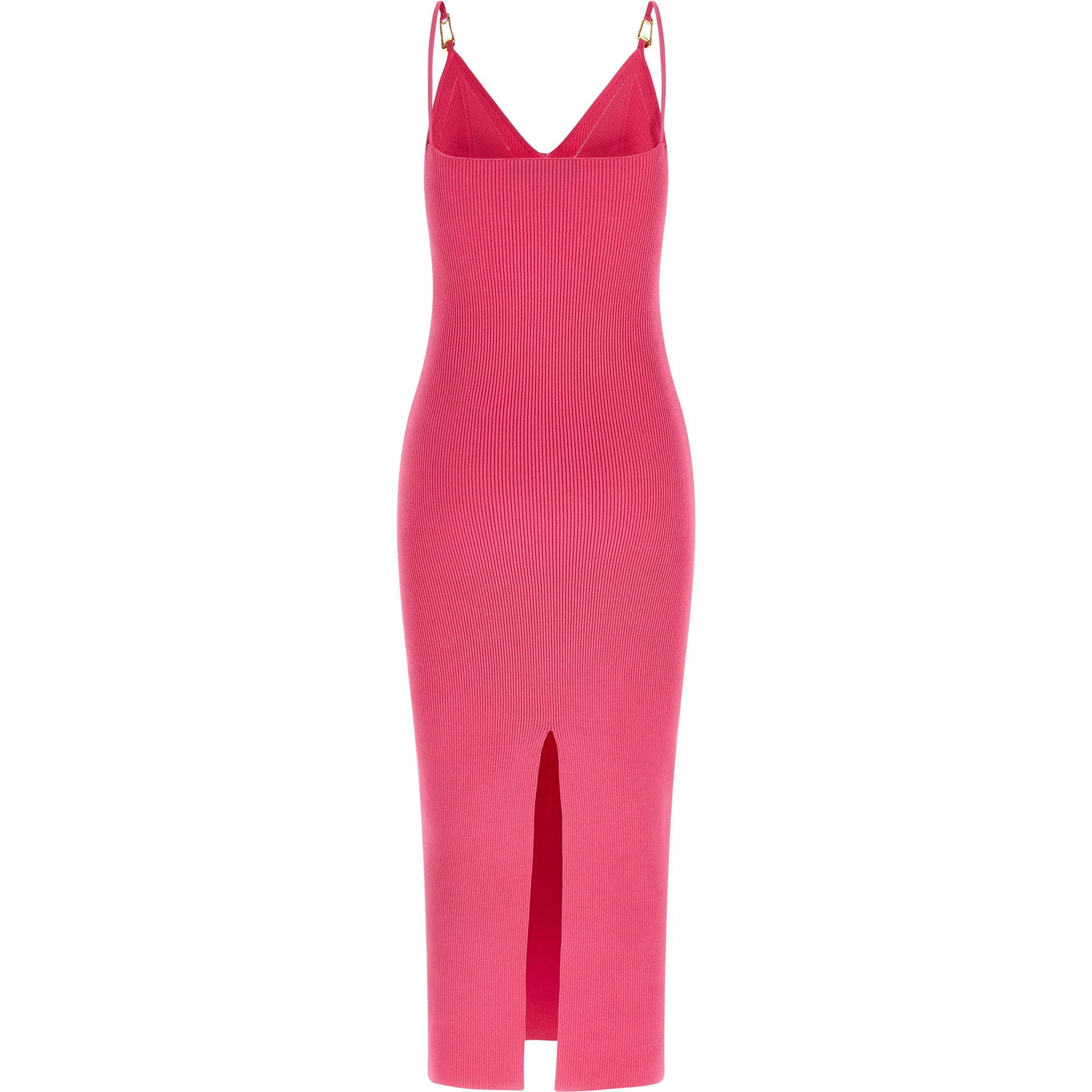 Fuchsia Viscose Midi Dress
