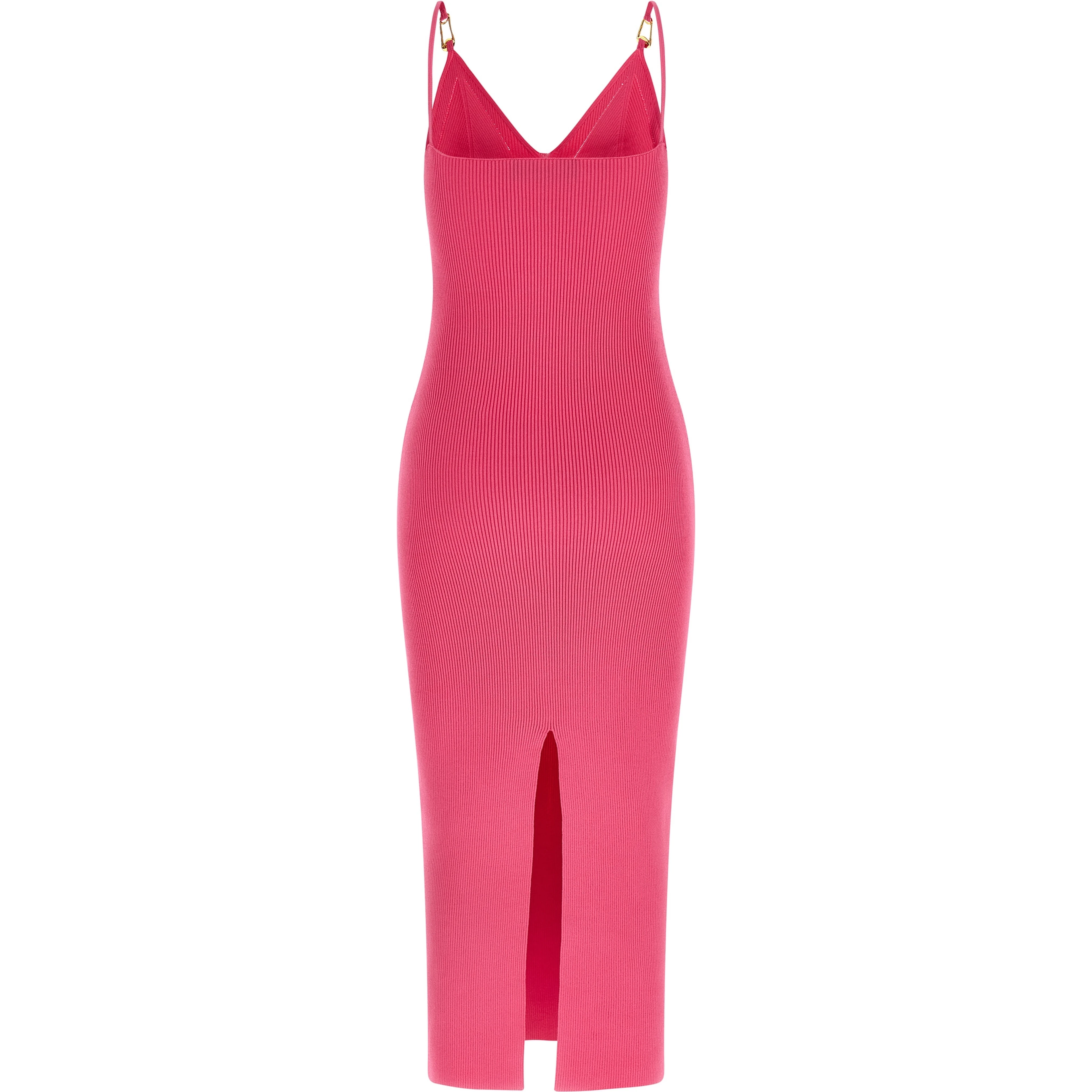 Fuchsia Viscose Midi Dress