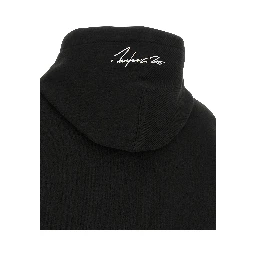 Black Cotton Hoodie