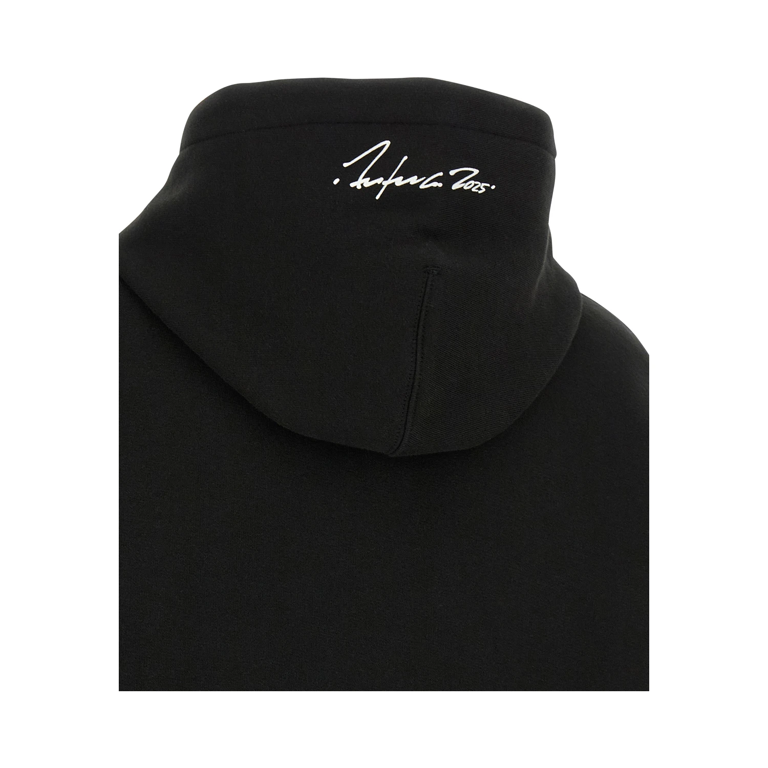 Black Cotton Hoodie