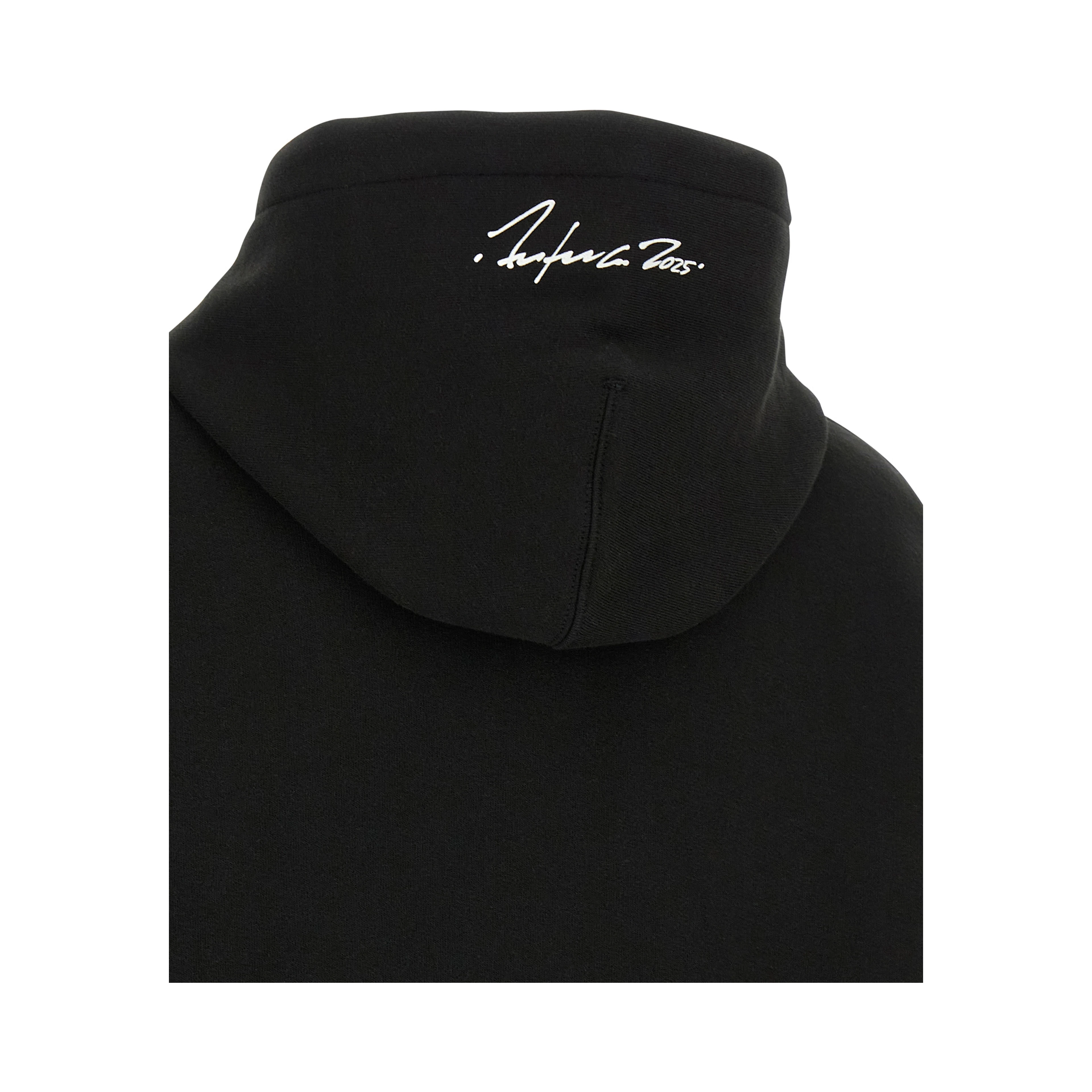 Black Cotton Hoodie