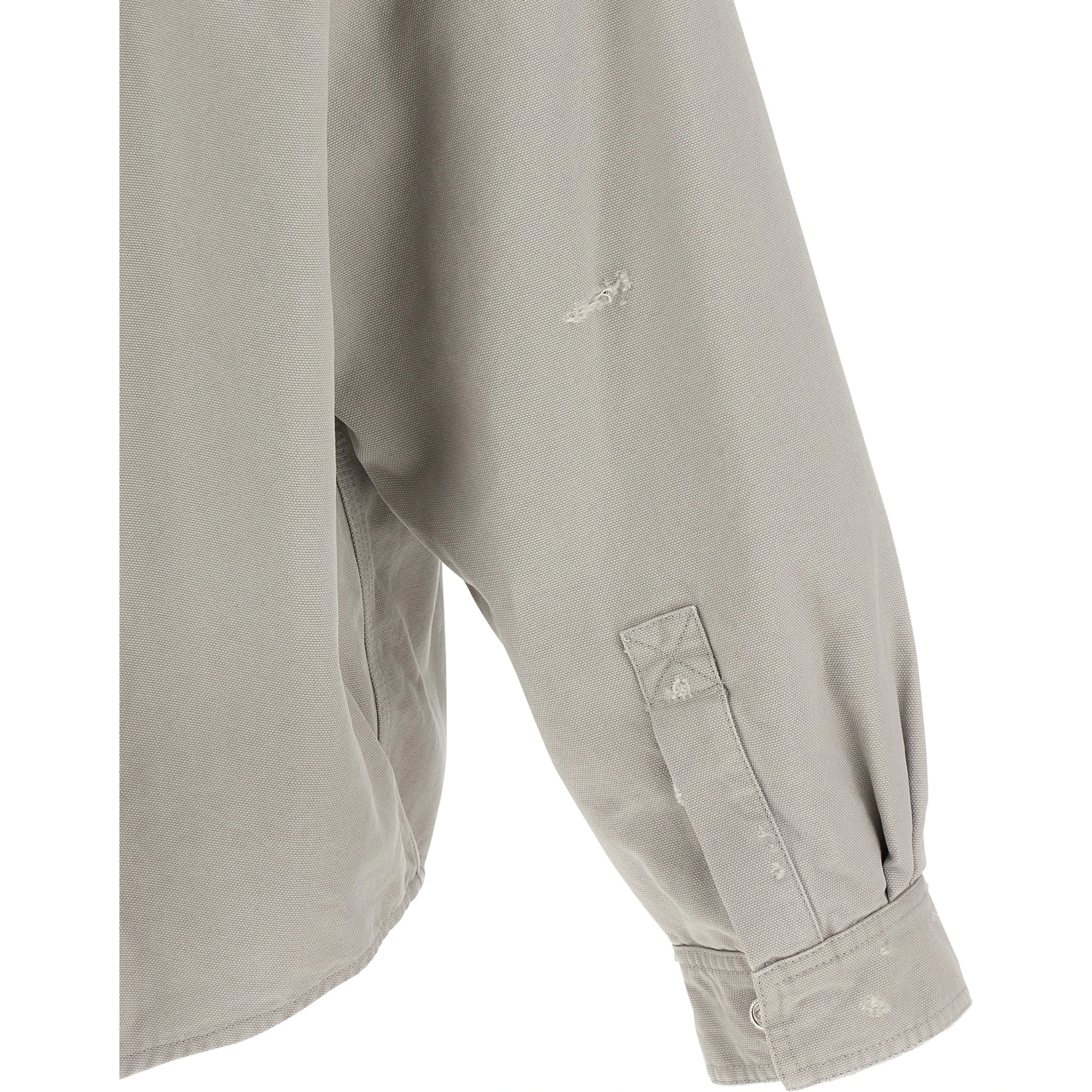 Gray Cotton Blouse