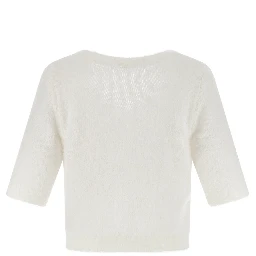 White Wool Cardigan