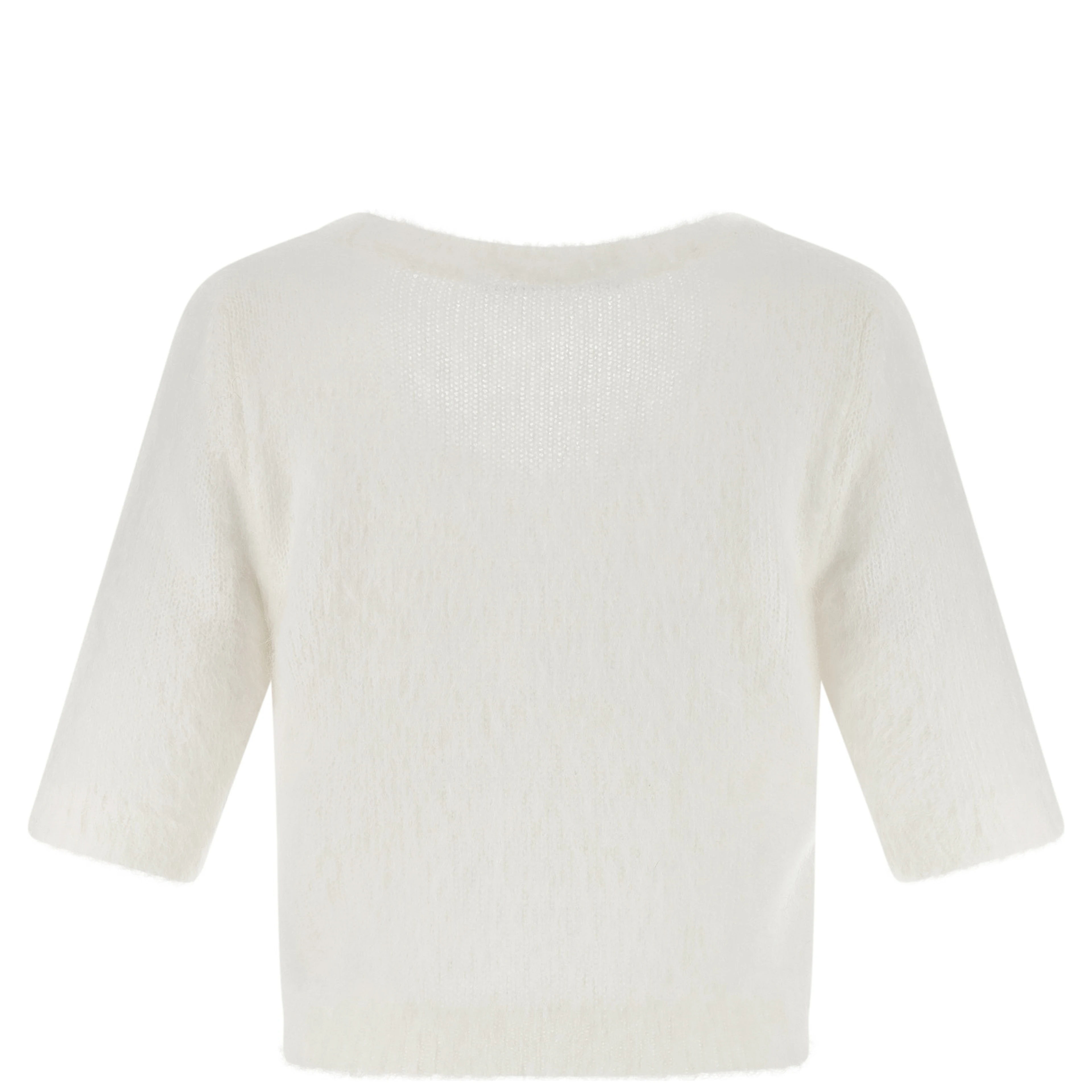 White Wool Cardigan