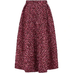 Multicolor Polyamide Midi Skirt