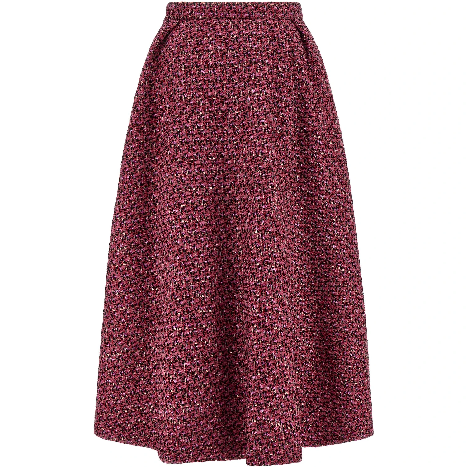 Multicolor Polyamide Midi Skirt