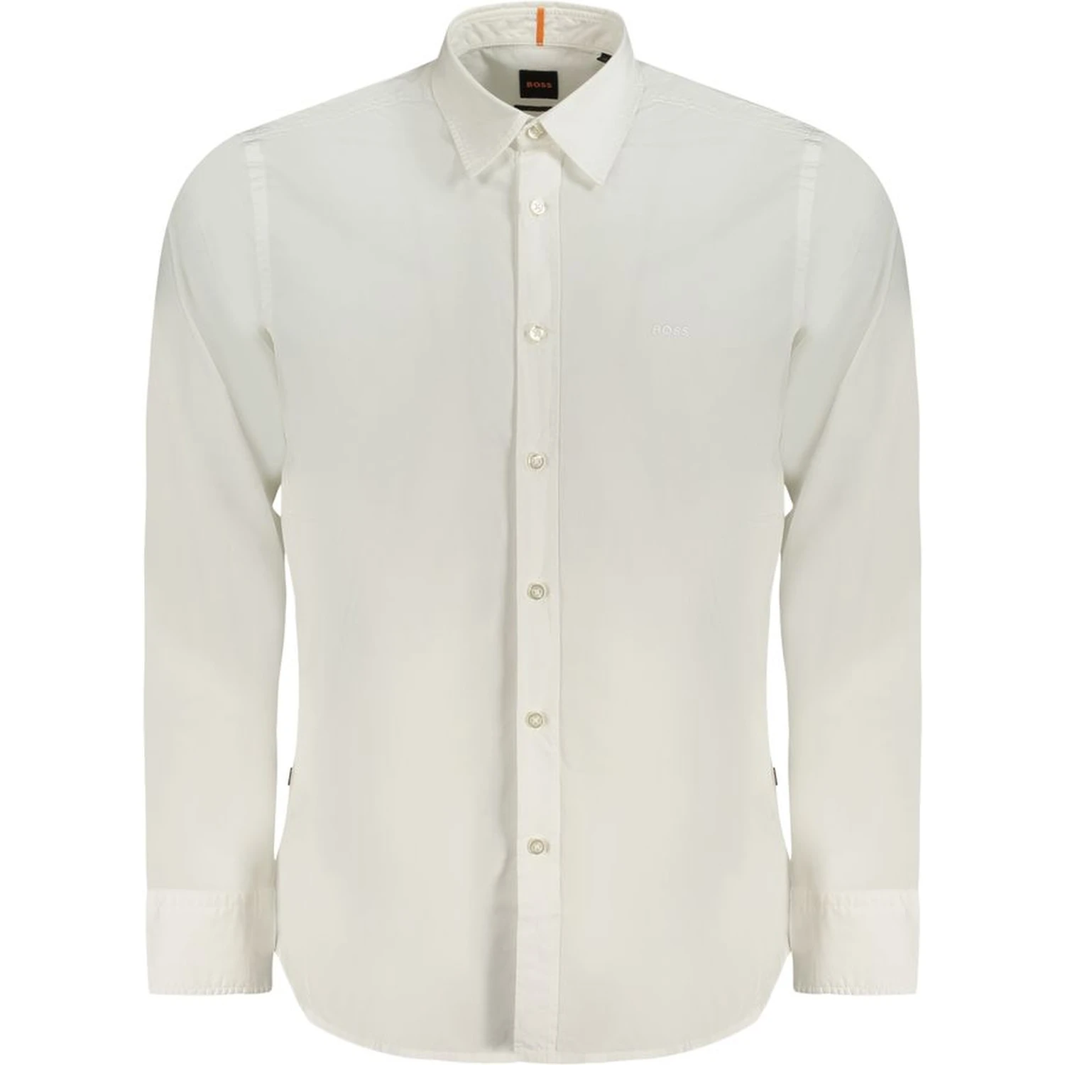 White Cotton Men Shirt