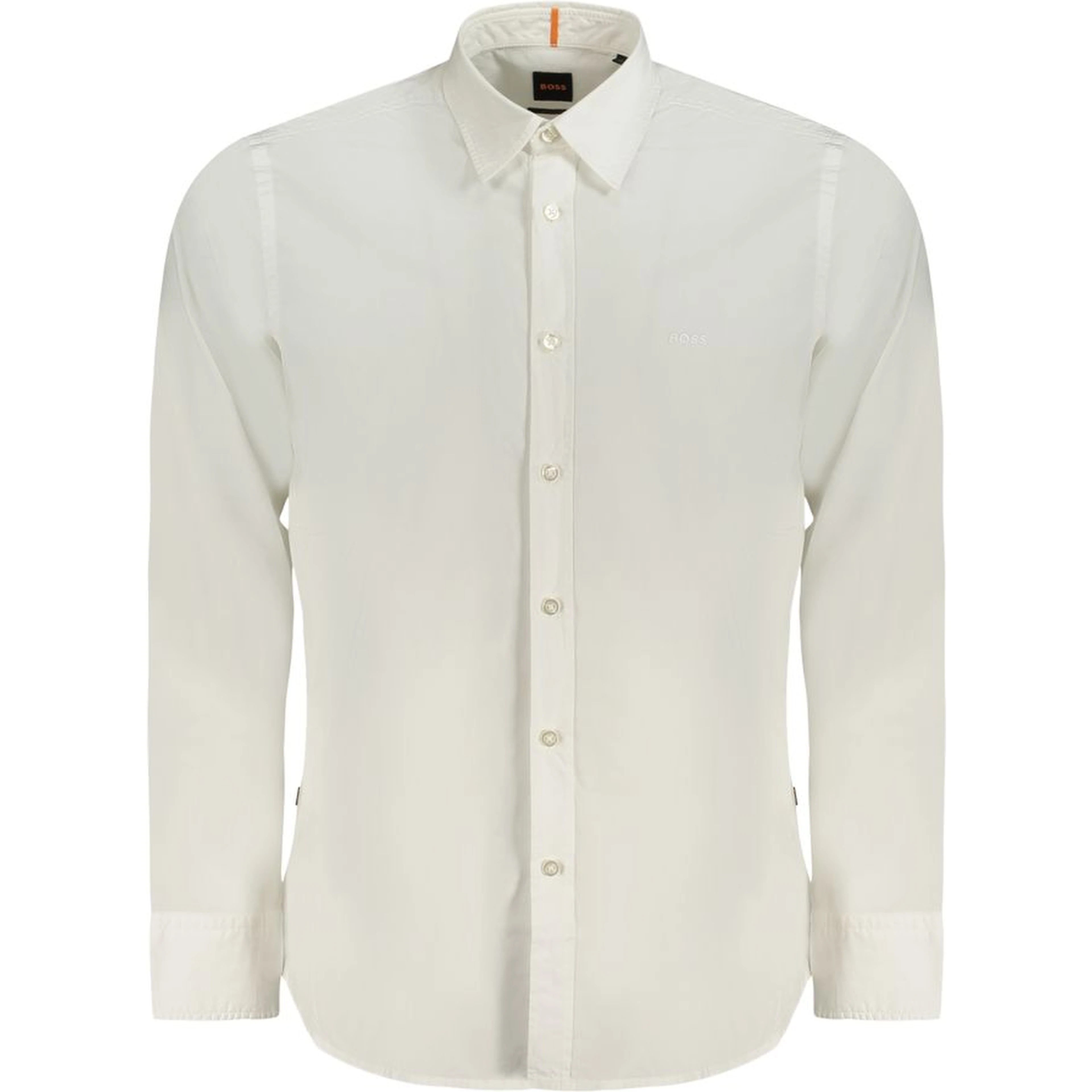 White Cotton Men Shirt