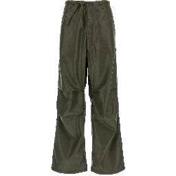 Bicolor Leather Pants