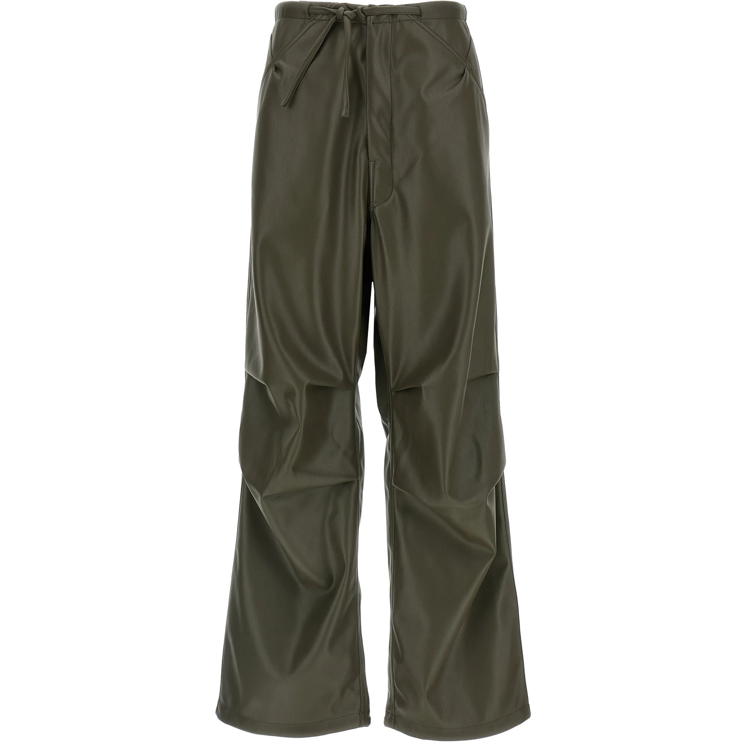 Bicolor Leather Pants