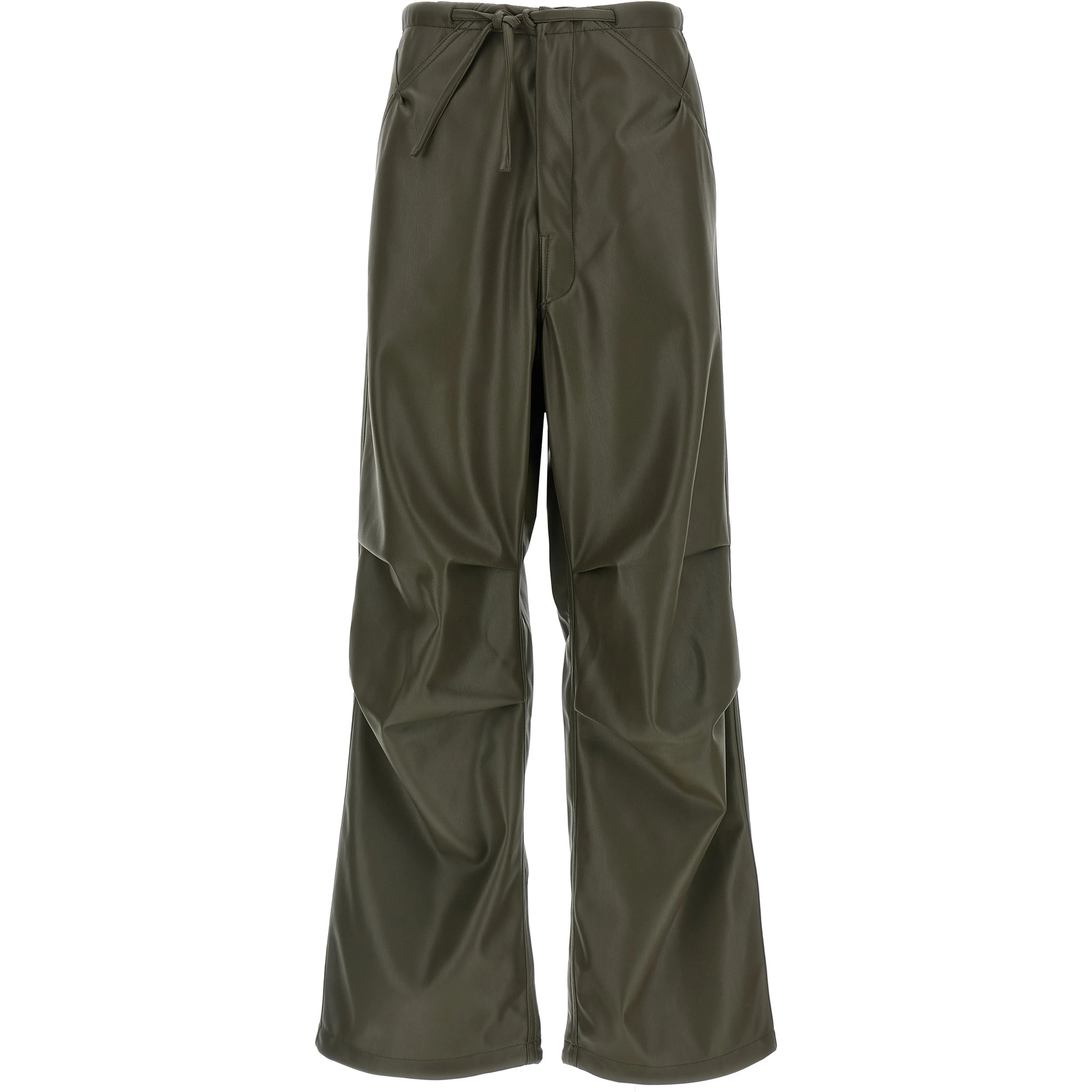 Bicolor Leather Pants