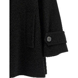 Black Virgin Wool Coat