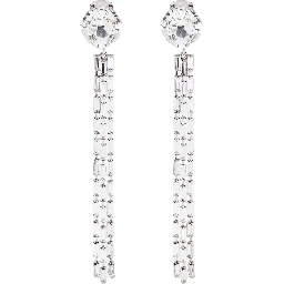 Silver Glass Earrings