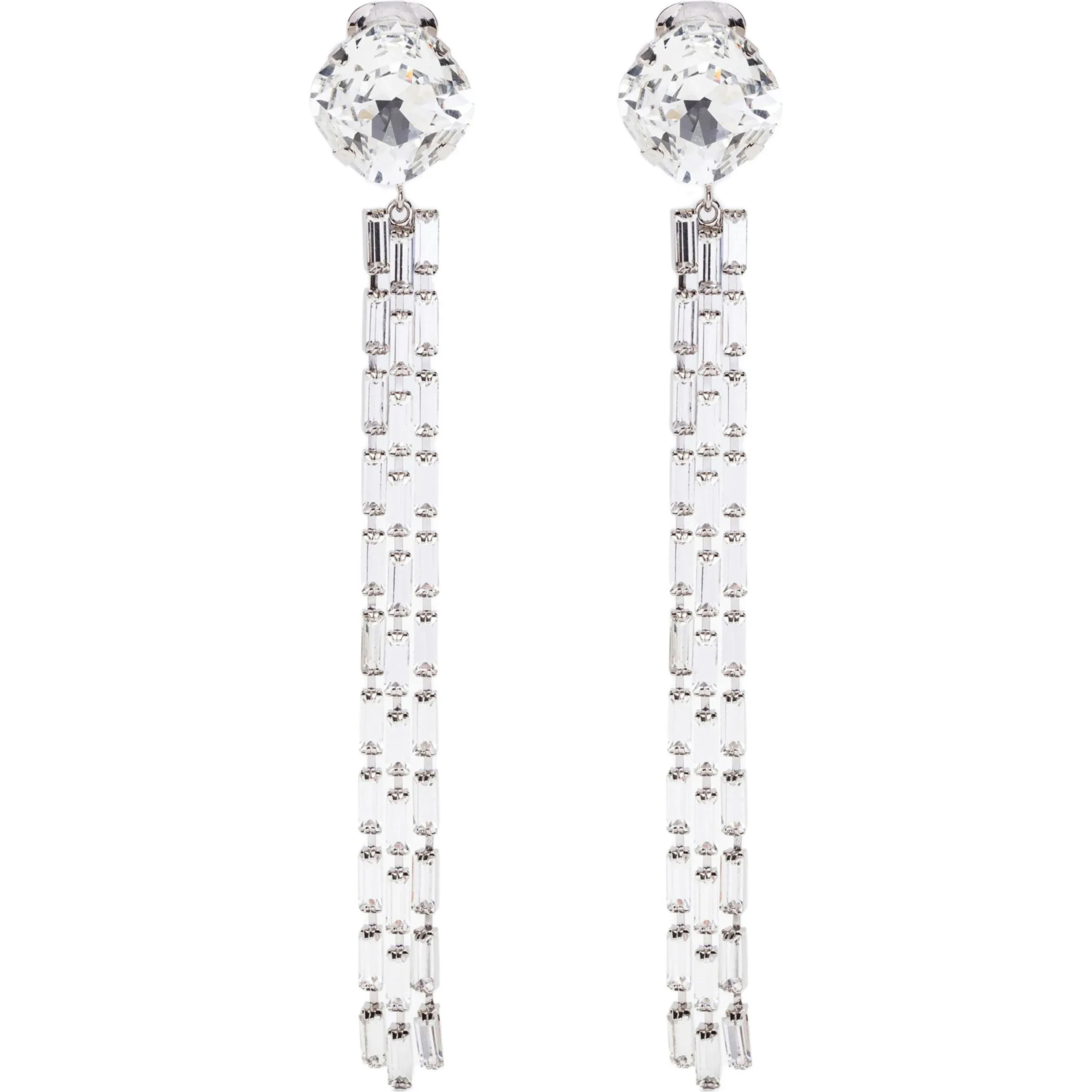 Silver Glass Earrings