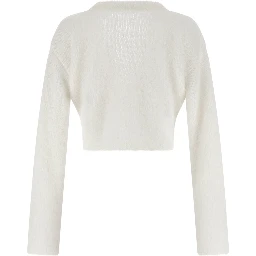White Wool Cardigan