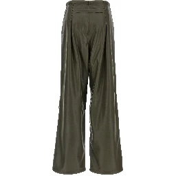 Bicolor Leather Pants