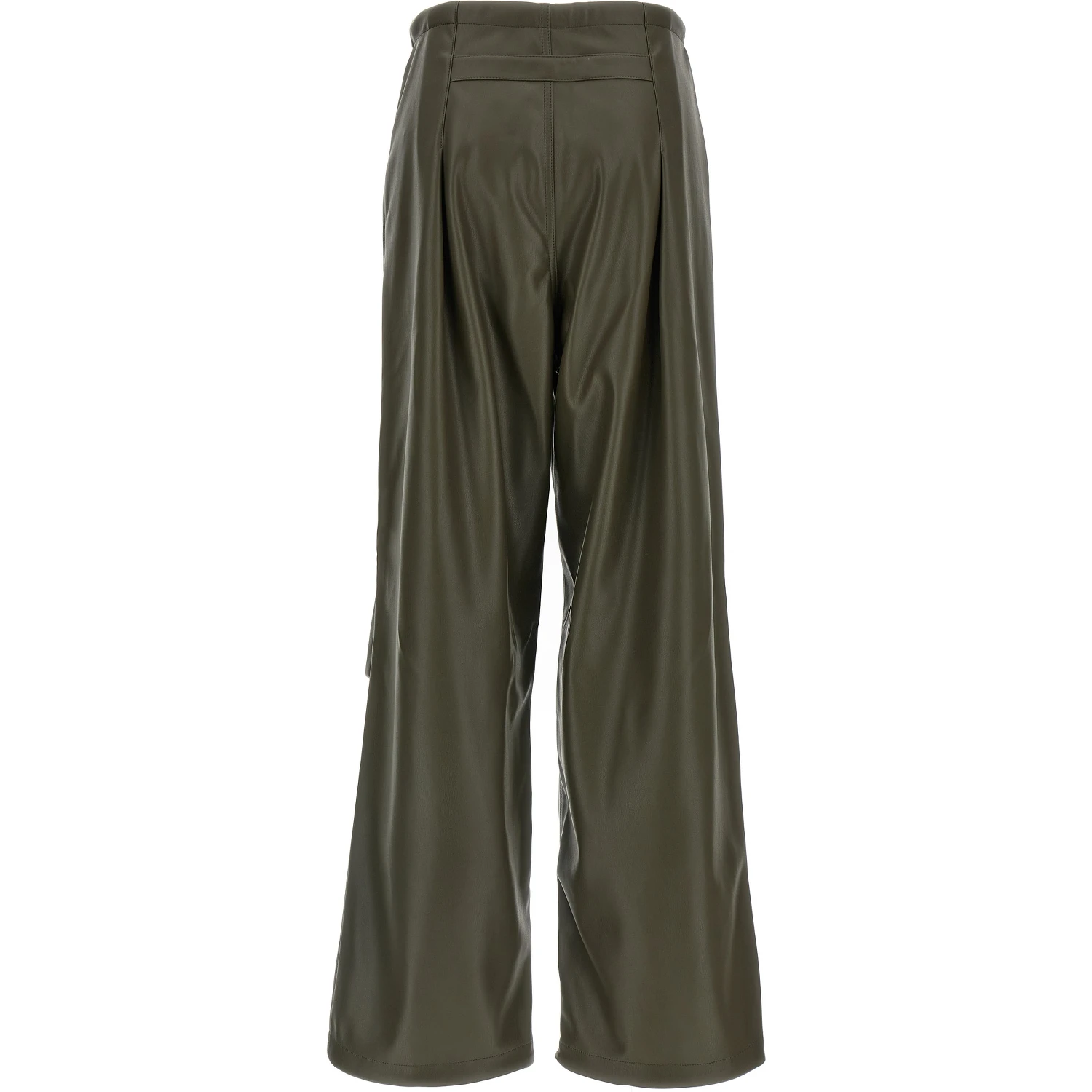 Bicolor Leather Pants