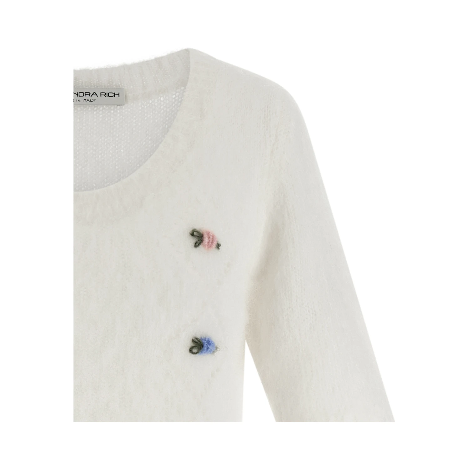 White Wool Cardigan
