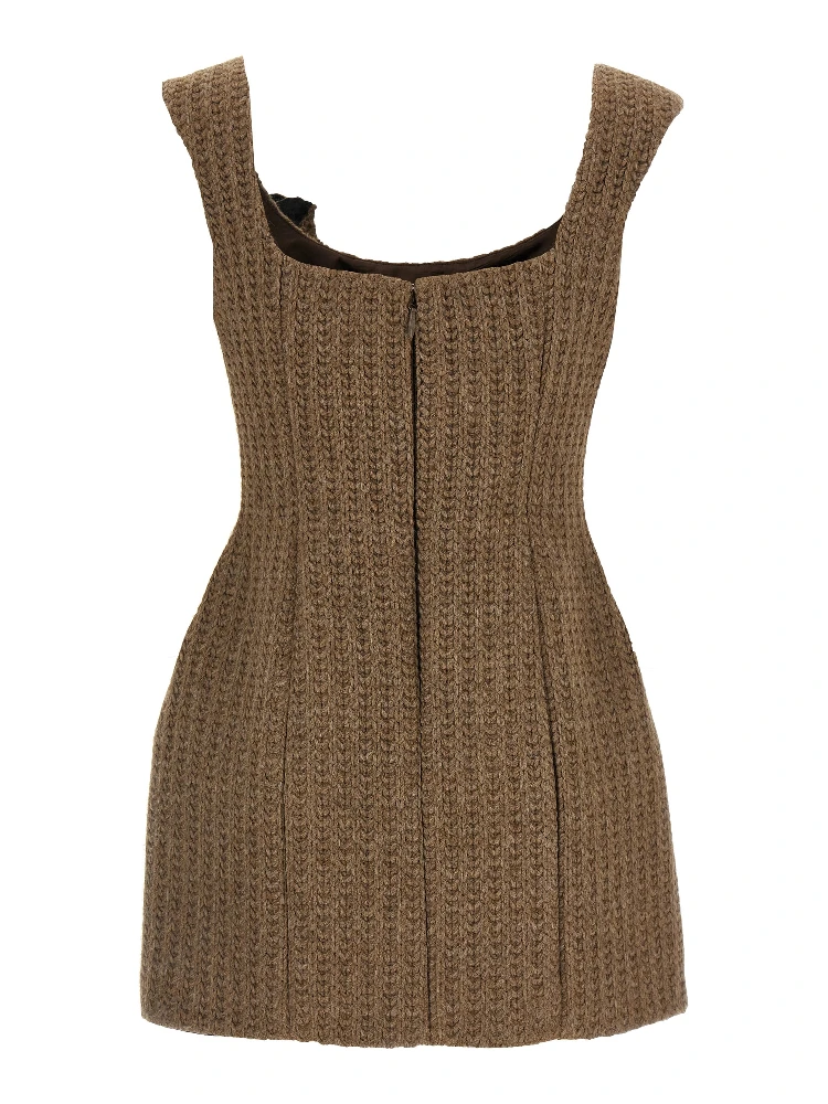Brown Marabou Short Dress alternative