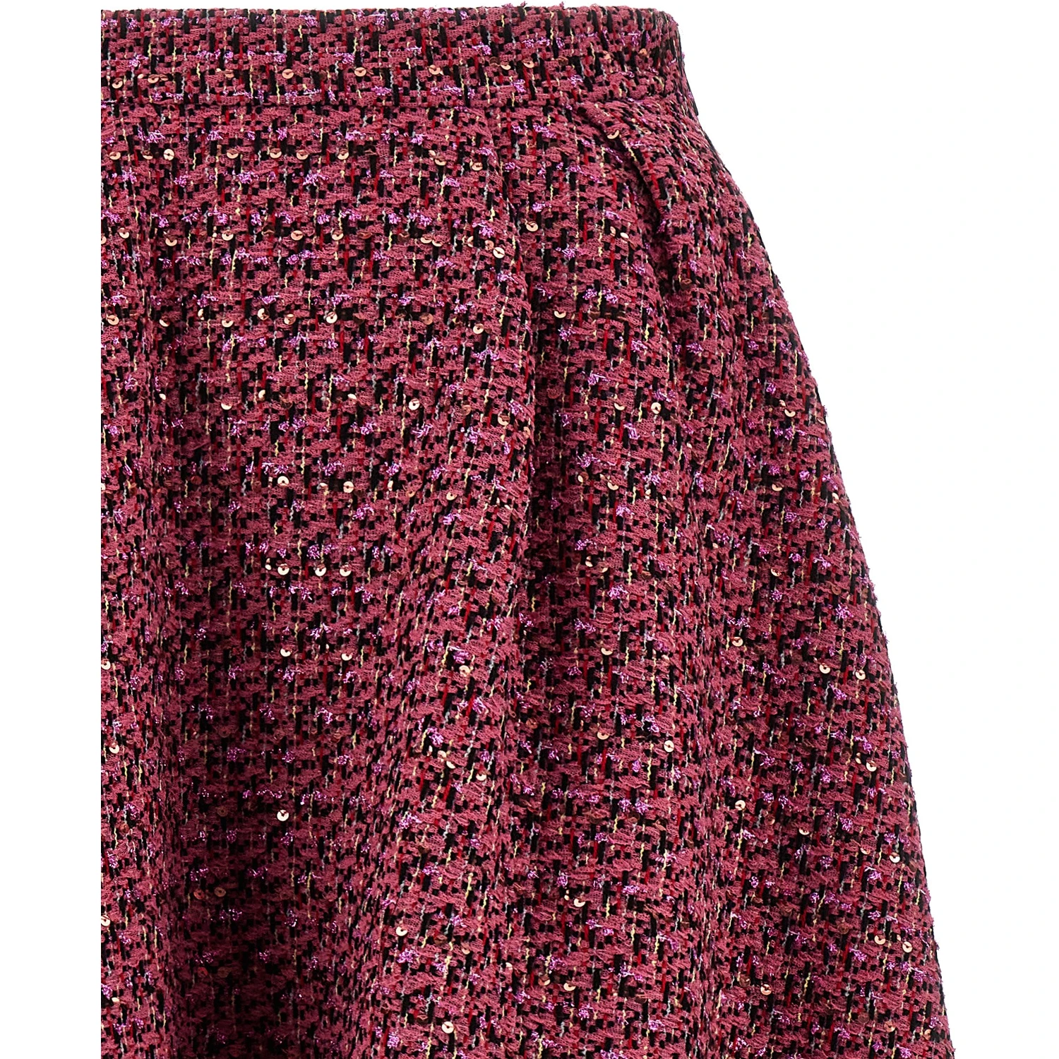 Multicolor Polyamide Midi Skirt