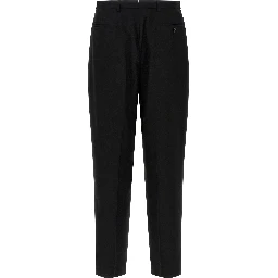 Black Polyester Dress Pants