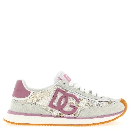 Multicolor Leather Athletic Sneakers