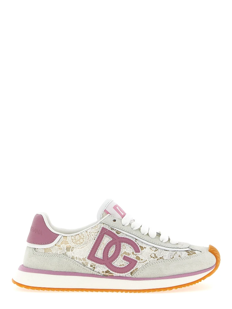 Multicolor Leather Athletic Sneakers