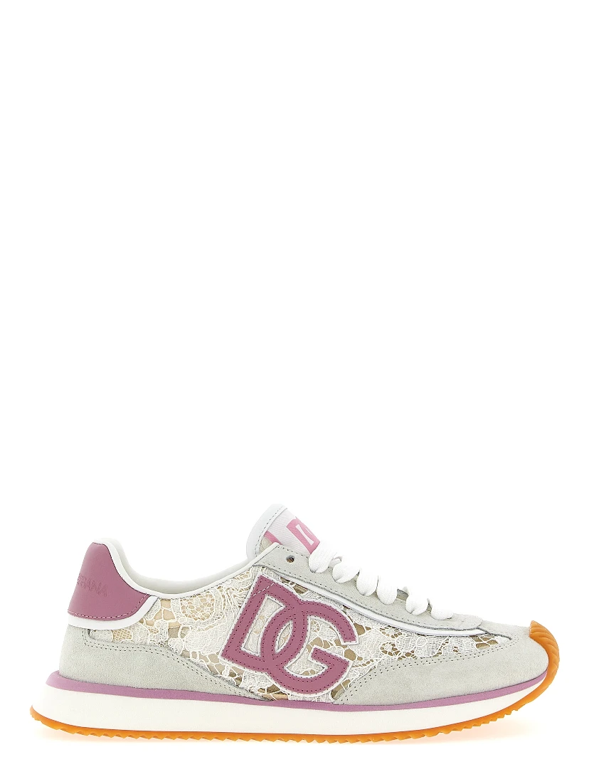 Multicolor Leather Athletic Sneakers