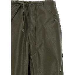 Bicolor Leather Pants