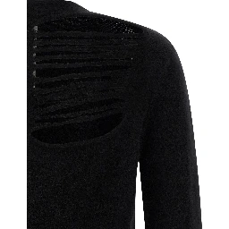 Black Wool Cardigan
