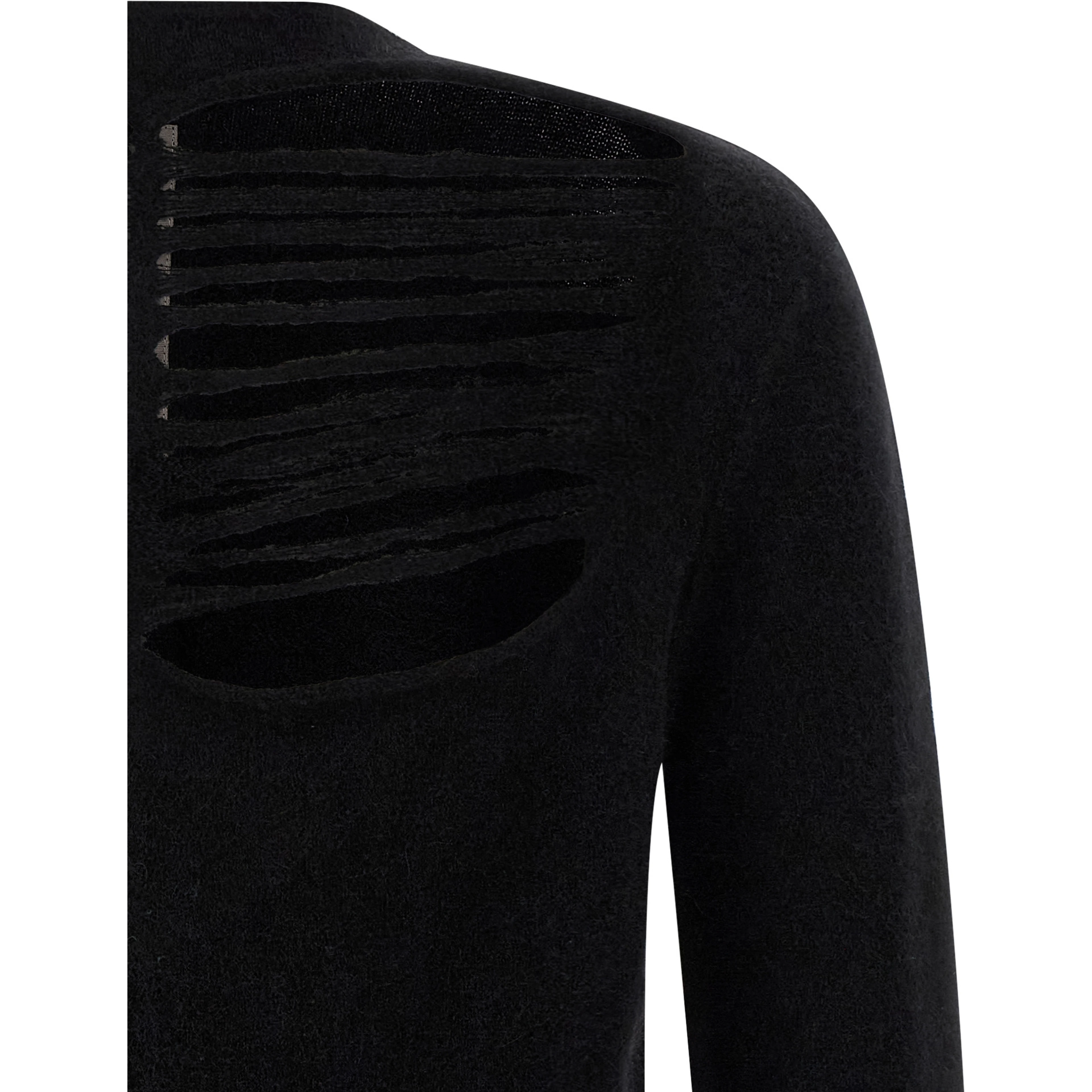 Black Wool Cardigan