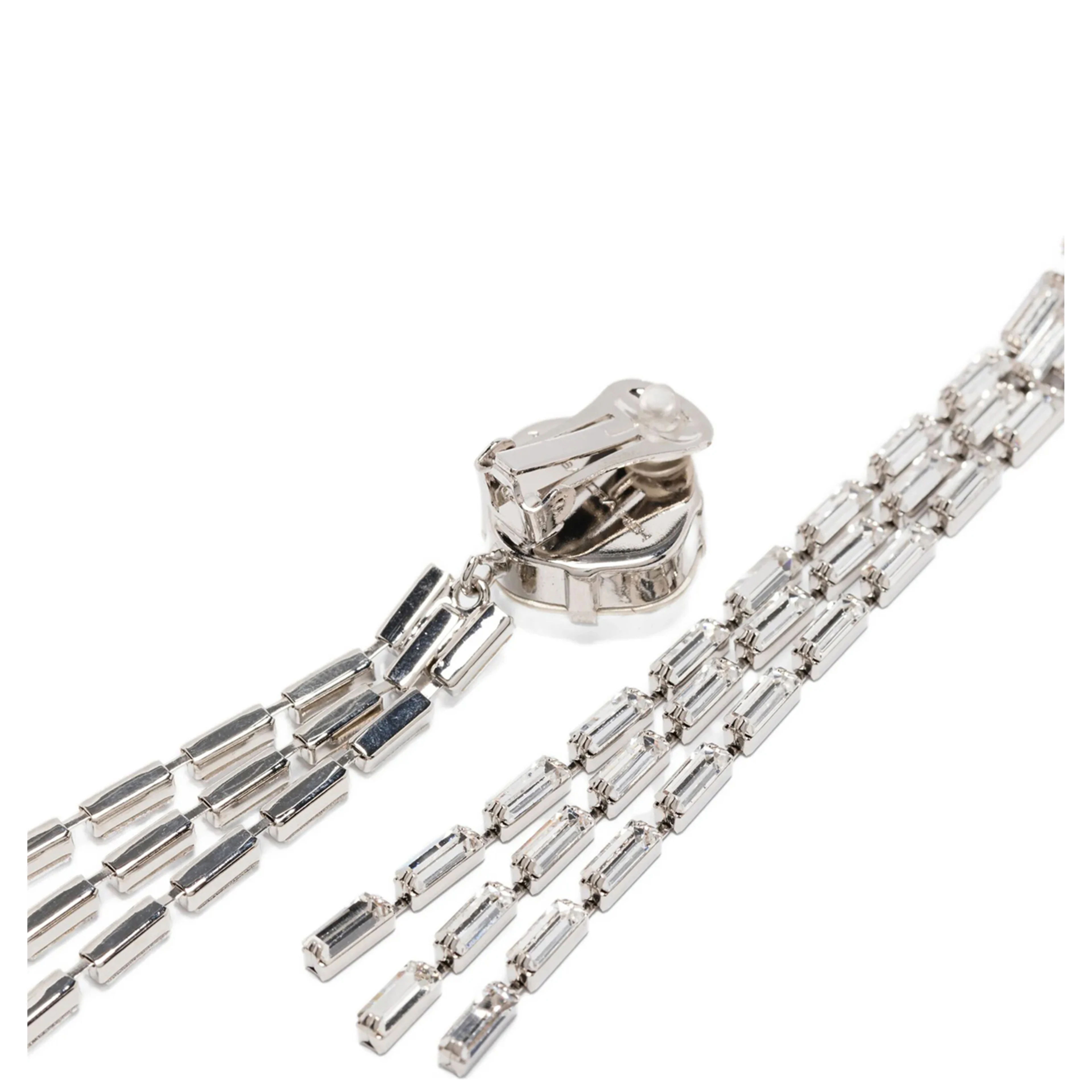 Silver Glass Earrings