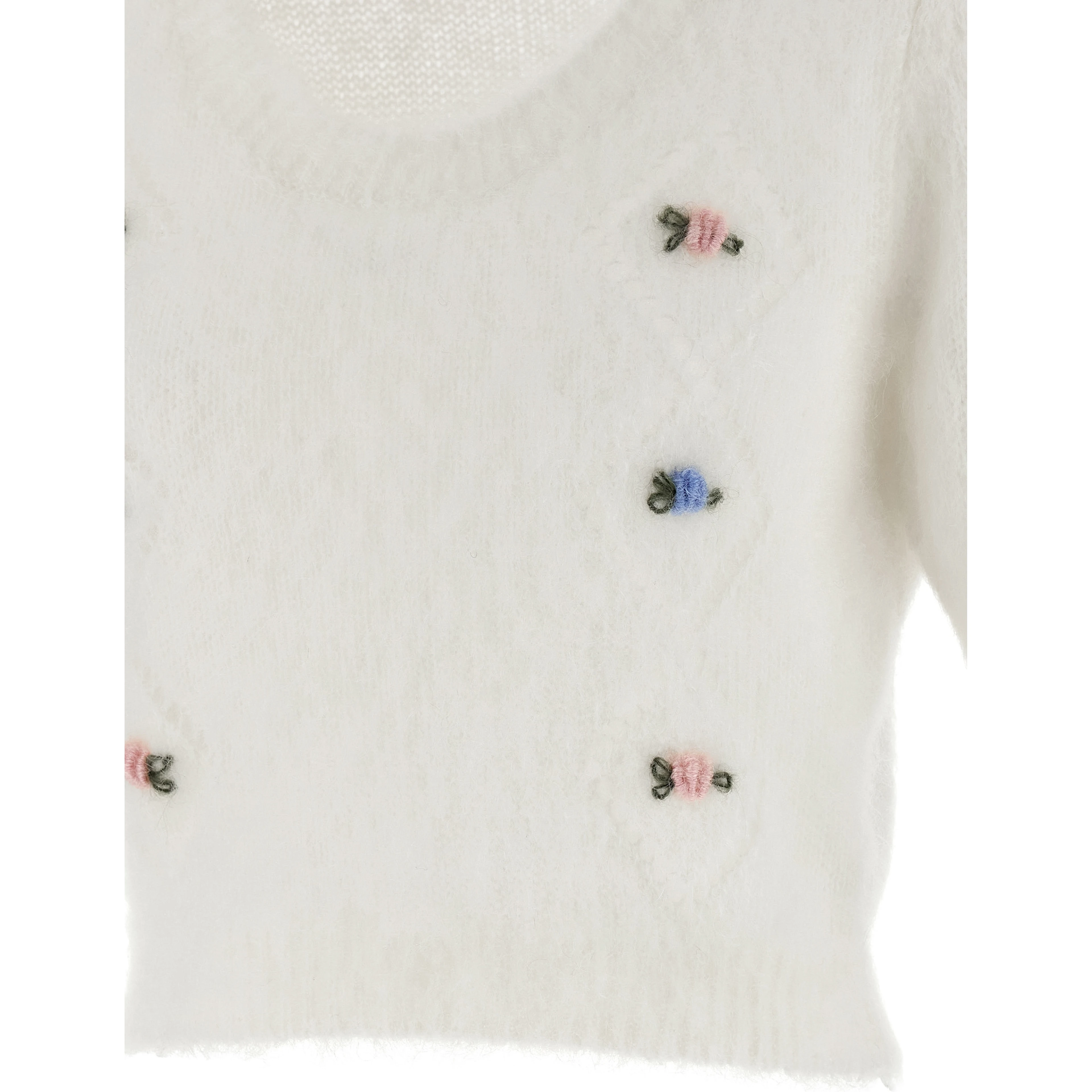 White Wool Cardigan