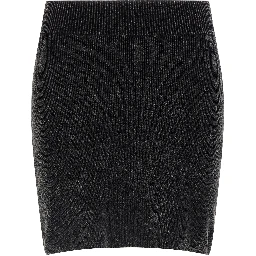 Black Cotton Long Skirt