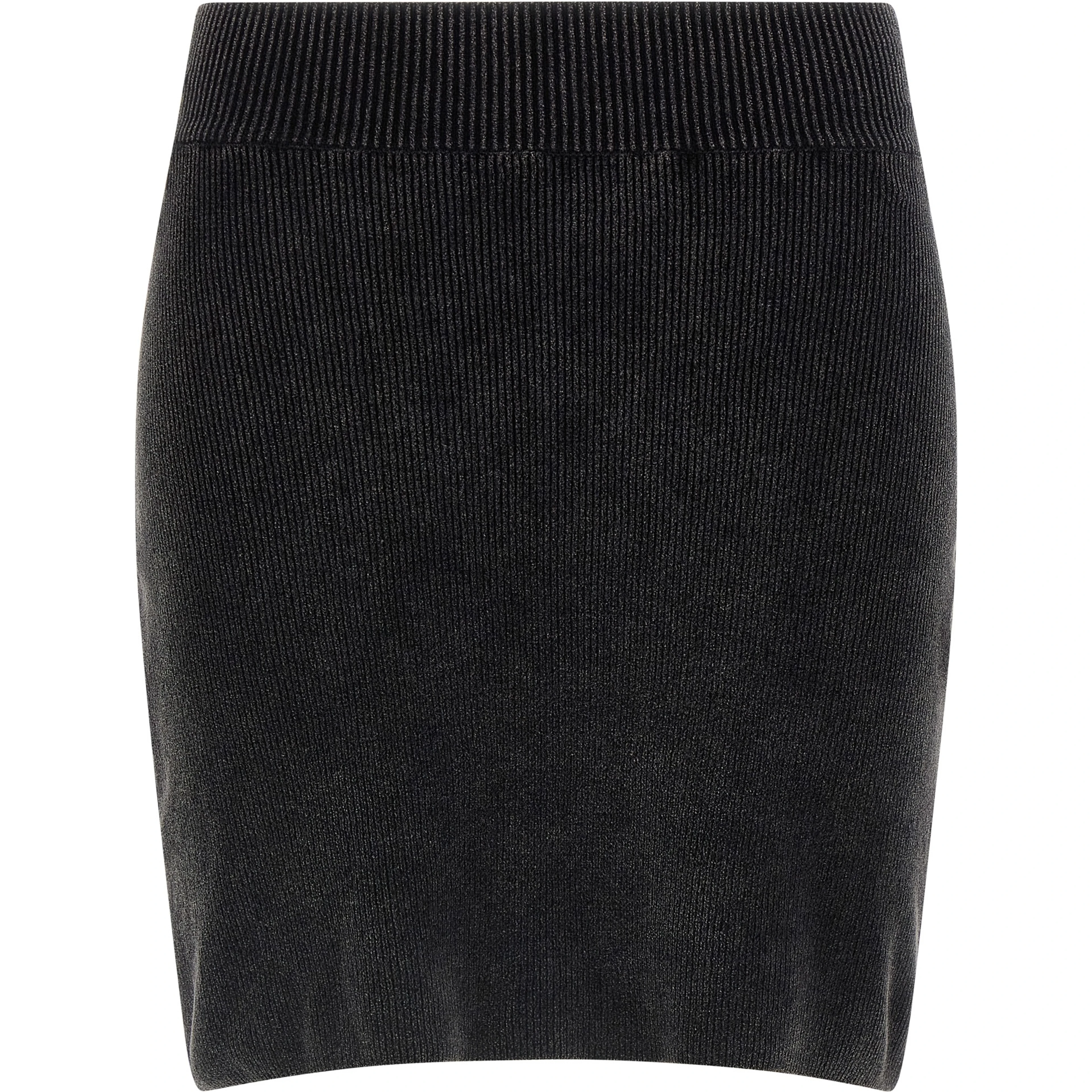 Black Cotton Long Skirt