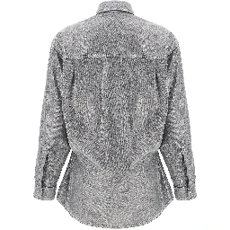 Silver Cotton Blouse