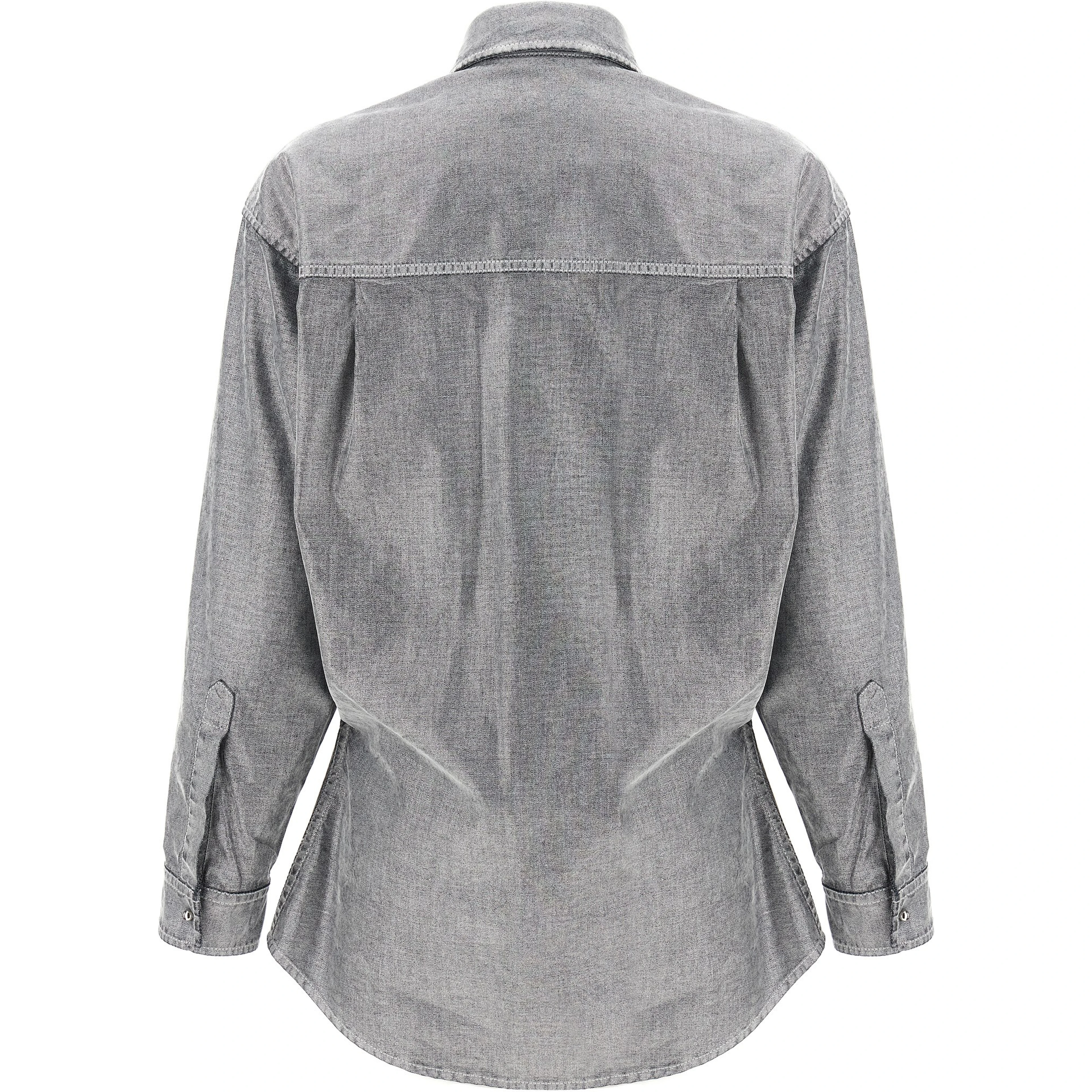Silver Cotton Blouse